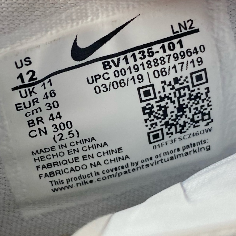 🆕 Nike	React Vapor 2 White Metallic Golf - Mens - Picture 9 of 13